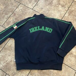 Vintage stitched European Ireland graphics zip up Tagged 4 ( large )